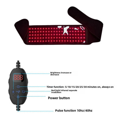 LumaRelief CoreWrap™ | Cordless Red & Infrared Light Therapy Belt for Back & Waist Relief